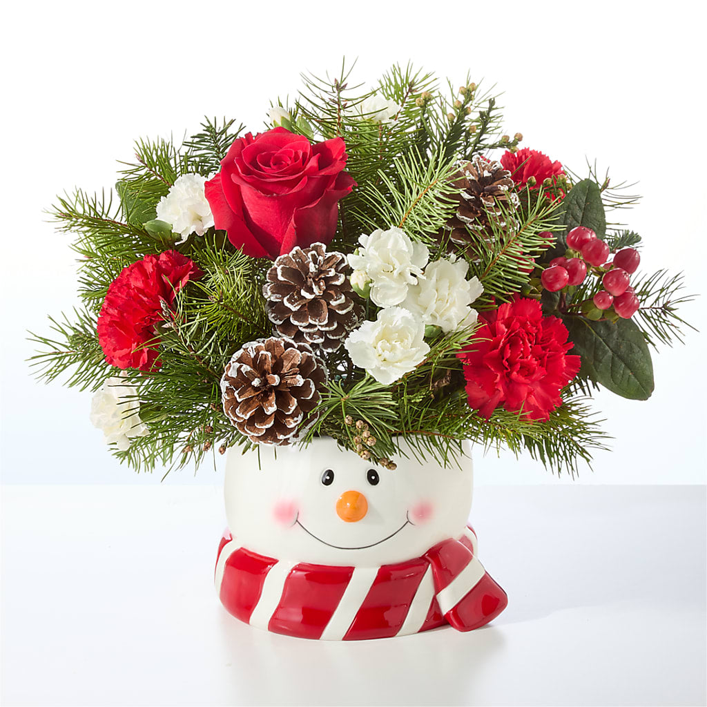 Jolly Snowman Bouquet –  Flowers By Helen, Forsyth GA
