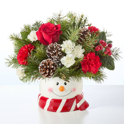 Jolly Snowman Bouquet –  Flowers By Helen, Forsyth GA