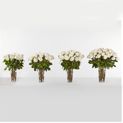Long Stem White Rose Bouquet –  Flowers By Helen, Forsyth GA