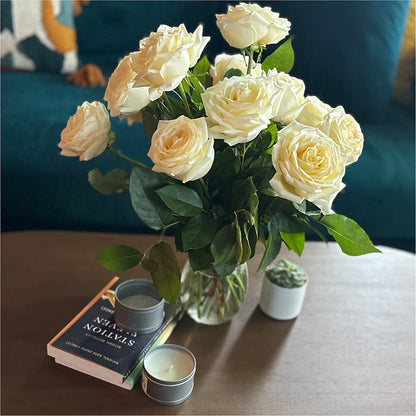 Long Stem Yellow Rose Bouquet –  Flowers By Helen, Forsyth GA