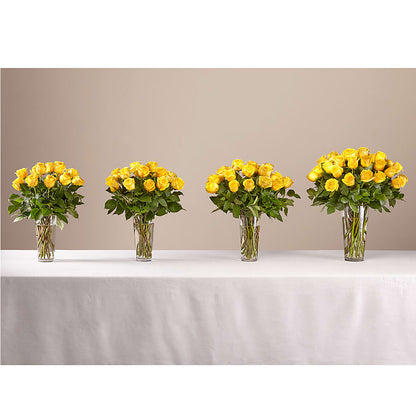 Long Stem Yellow Rose Bouquet –  Flowers By Helen, Forsyth GA