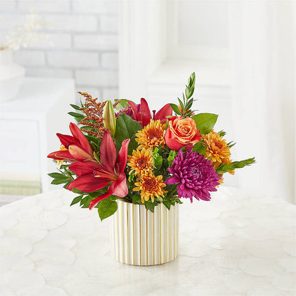 Burgundy Landscape Bouquet –  Flowers By Helen, Forsyth GA