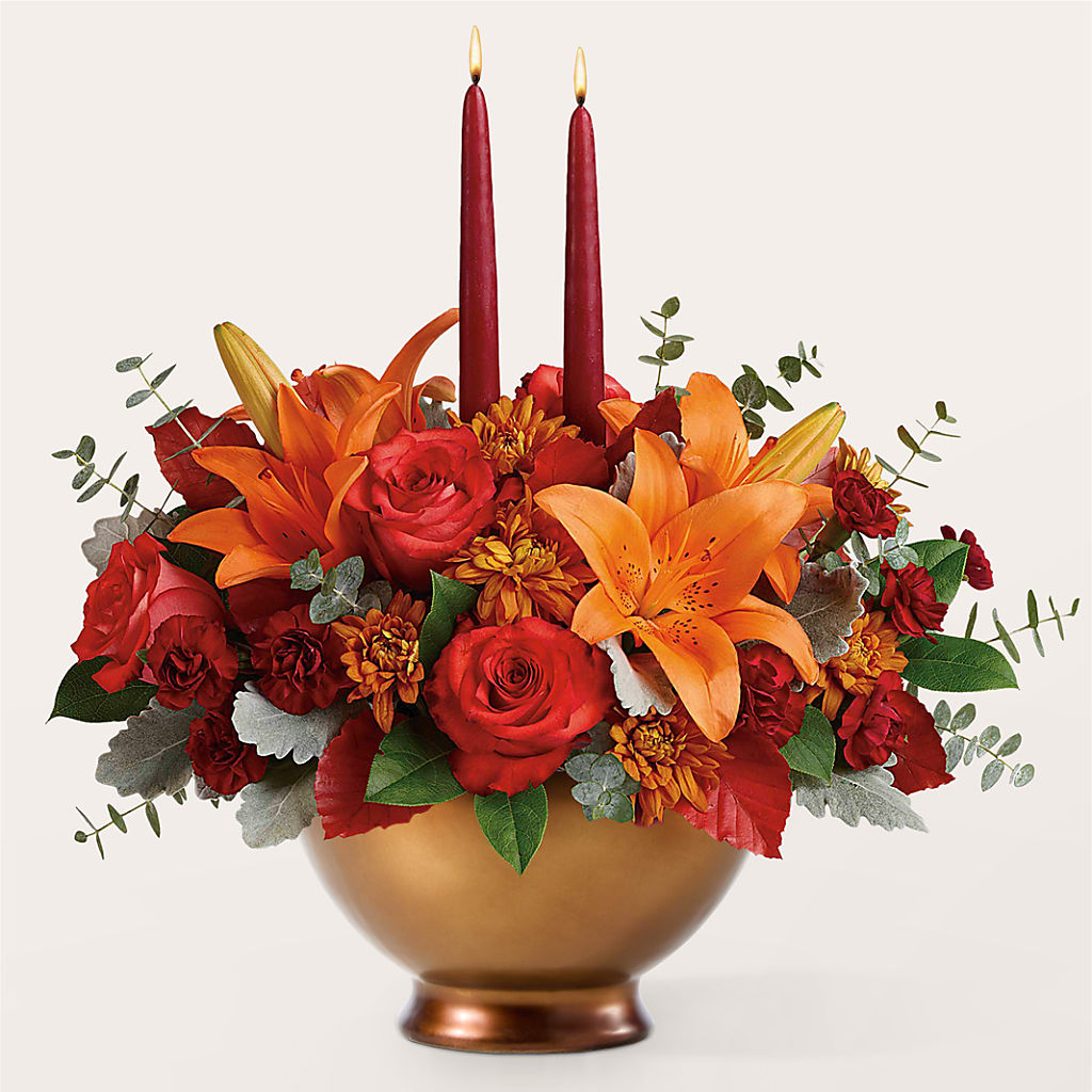 Fruits of Fall Centerpiece –  Flowers By Helen, Forsyth GA