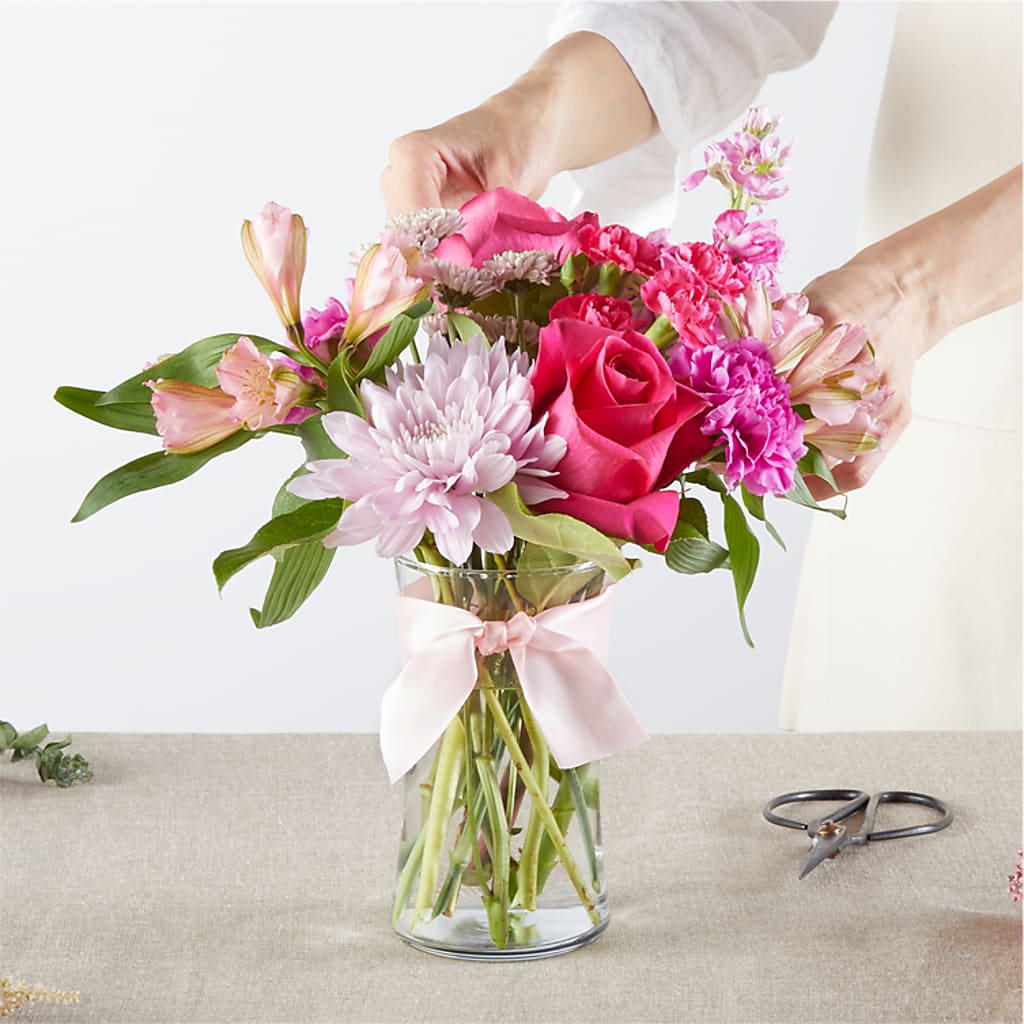 Pink Ribbon - A Florist Original –  Flowers By Helen, Forsyth GA