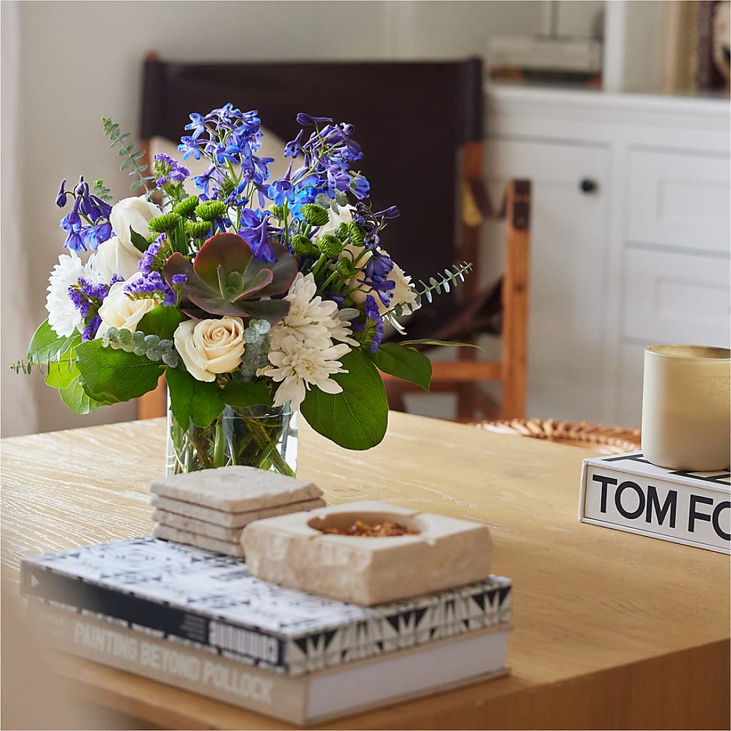 Cerulean Waves Bouquet –  Flowers By Helen, Forsyth GA