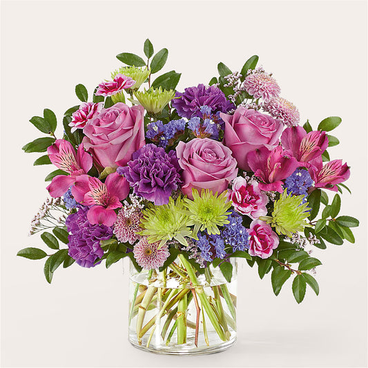 Glass Half Full Bouquet –  Flowers By Helen, Forsyth GA