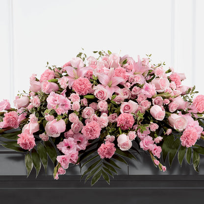 Garden of Comfort Casket Spray (Standard) –  Flowers By Helen, Forsyth GA