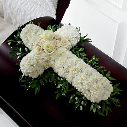 Peaceful Memories Casket Spray (Standard) –  Flowers By Helen, Forsyth GA