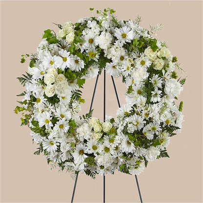 Faithful Wishes Wreath –  Flowers By Helen, Forsyth GA