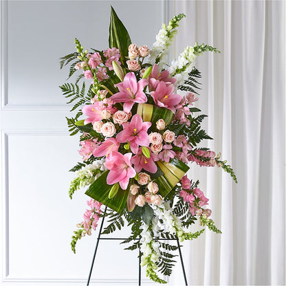 Elegant Embrace Standing Spray –  Flowers By Helen, Forsyth GA