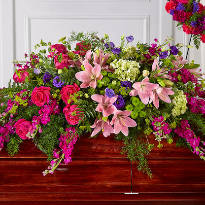 Radiant Tribute Casket Spray –  Flowers By Helen, Forsyth GA