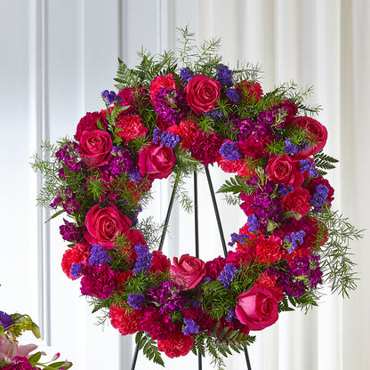 Calming Colors Wreath –  Flowers By Helen, Forsyth GA