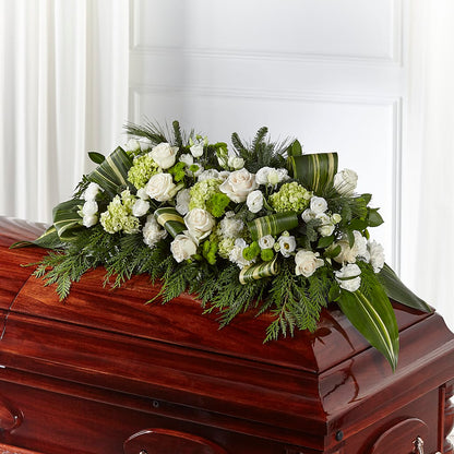 Hopeful Gesture Casket Spray –  Flowers By Helen, Forsyth GA