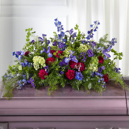 Always Treasured Casket Spray –  Flowers By Helen, Forsyth GA