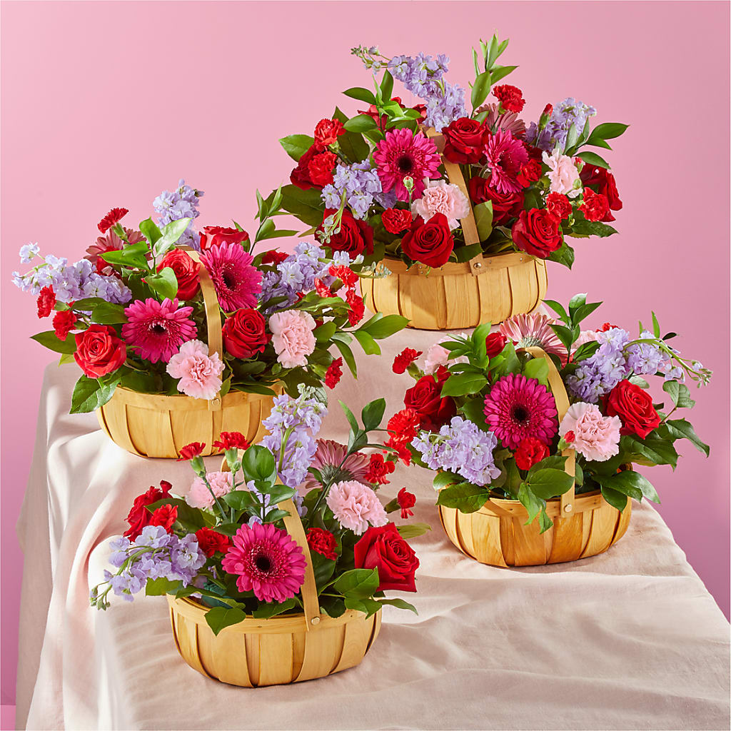 Pink Picnic Basket –  Flowers By Helen, Forsyth GA