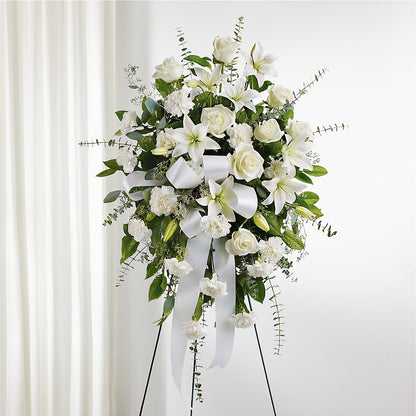 With Care Standing Spray –  Flowers By Helen, Forsyth GA