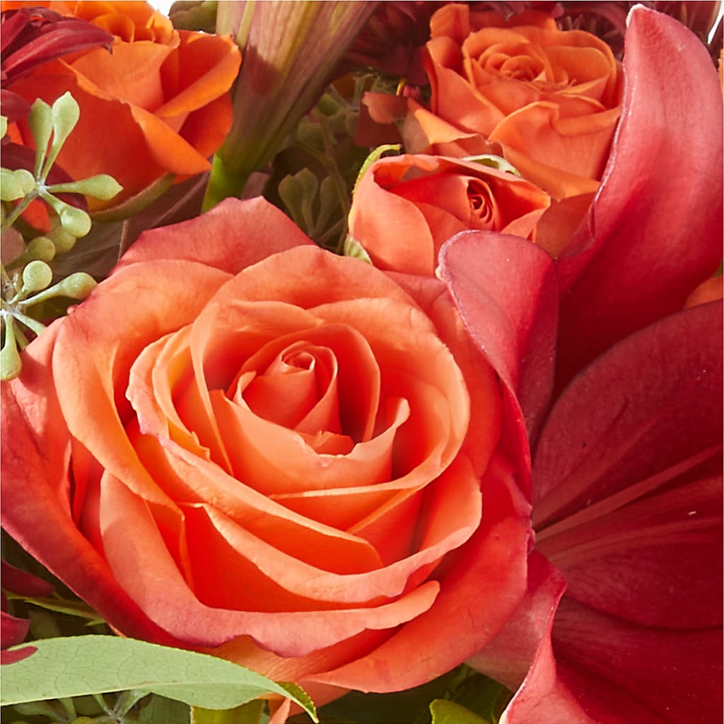 Crimson Leaves Bouquet –  Flowers By Helen, Forsyth GA