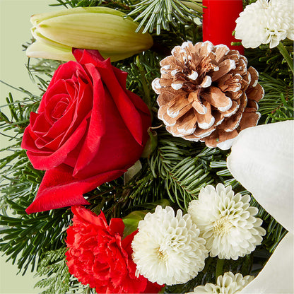 Seasonal Festivities Centerpiece –  Flowers By Helen, Forsyth GA
