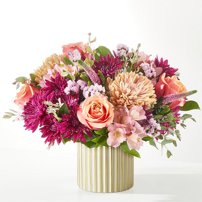 Berry Cobbler Bouquet with Ivory Vase –  Flowers By Helen, Forsyth GA