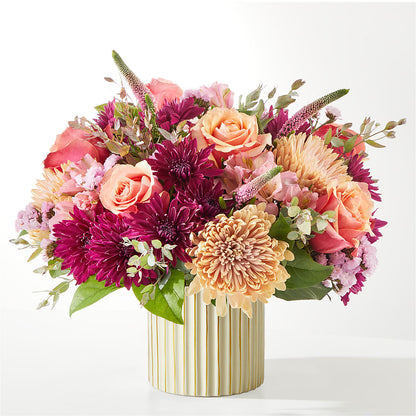 Berry Cobbler Bouquet with Ivory Vase –  Flowers By Helen, Forsyth GA