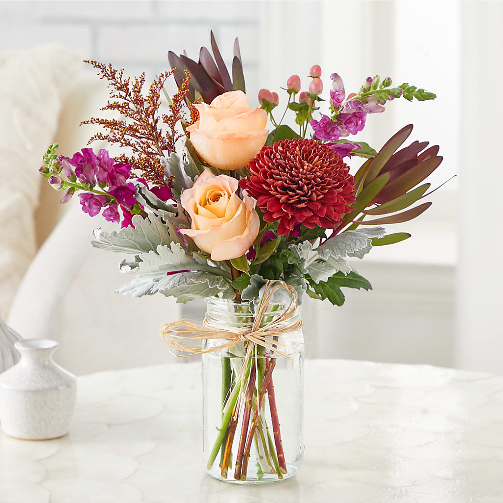 Moody Hues Bouquet –  Flowers By Helen, Forsyth GA