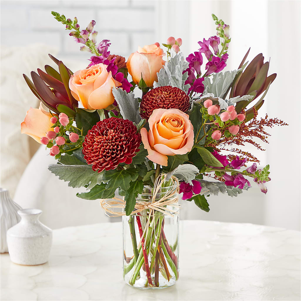 Moody Hues Bouquet –  Flowers By Helen, Forsyth GA