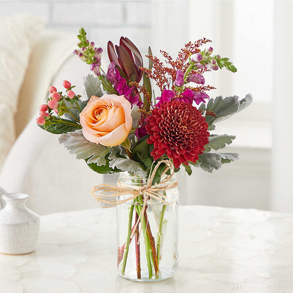 Moody Hues Bouquet –  Flowers By Helen, Forsyth GA