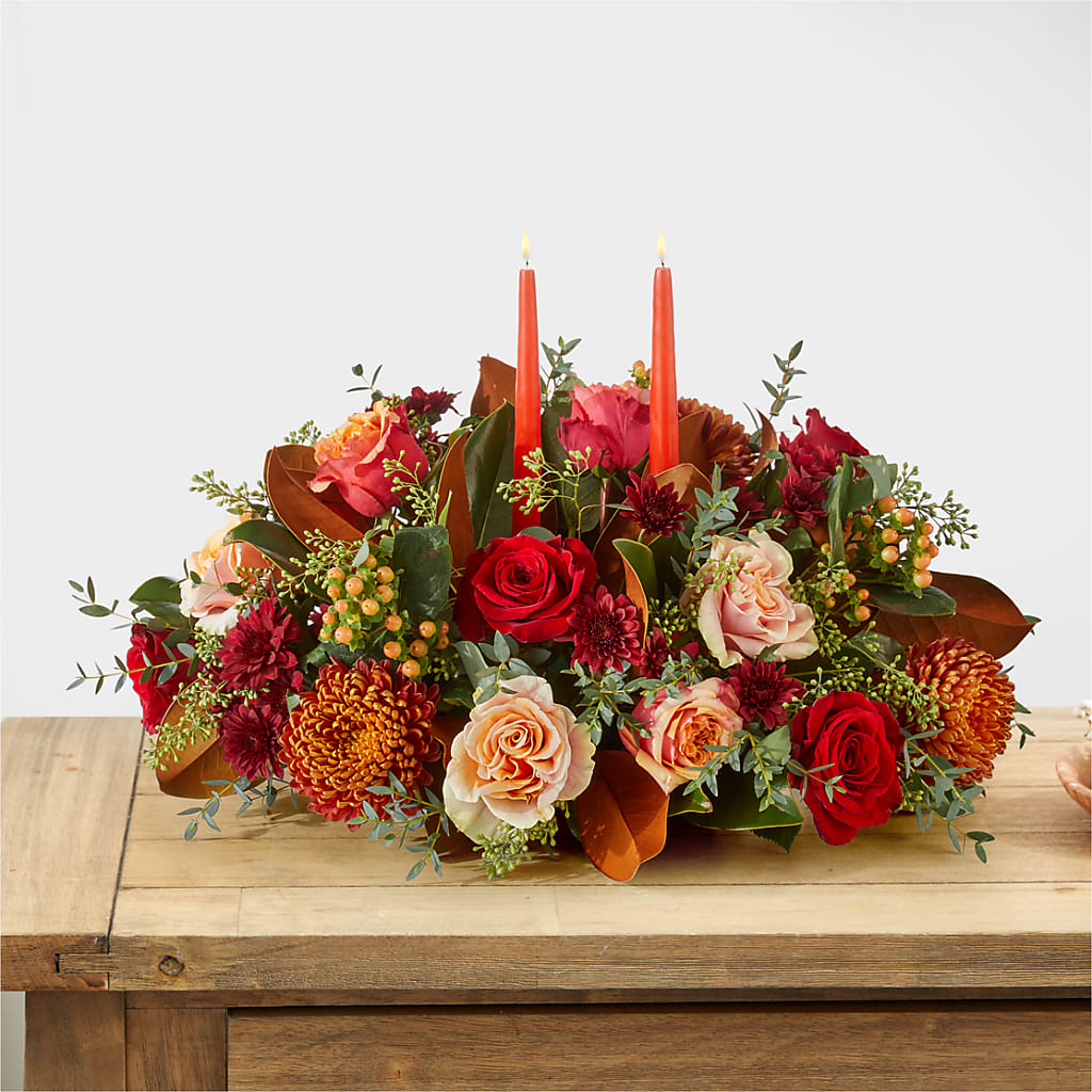 Gather Near Centerpiece –  Flowers By Helen, Forsyth GA