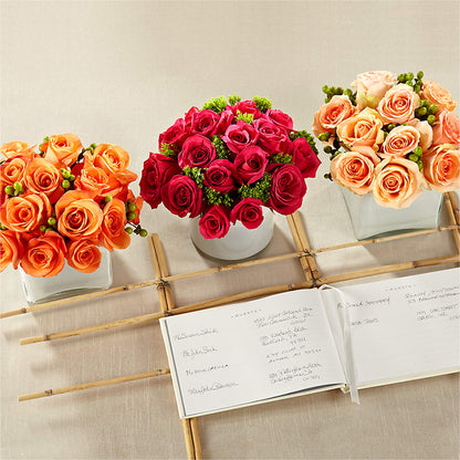 Dawn Rose Centerpiece –  Flowers By Helen, Forsyth GA